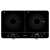 Sencor SCP 4001BK induction and infrared cooktop, black, front view