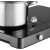 Sencor SCP 4001BK induction cooktop with pot and ice.