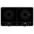 Sencor SCP 4001BK induction and infrared cooktop, black, front view
