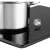 Sencor SCP 4501BK induction cooktop with pot and ice cube