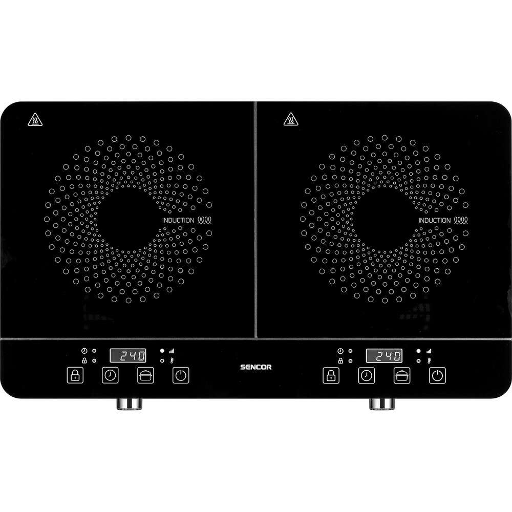 Sencor SCP 4201GY indukciós főzőlap, 2000W, 10 teljesítmény fokoz...