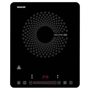 Sencor SCP 3701BK single induction cooktop, black, with digital display and touch controls - Cooktop and Stove