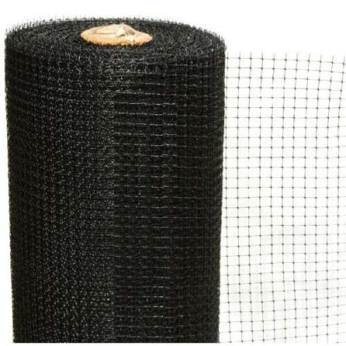 Black mole net, 1 meter wide, 200 meters long, 15x15mm mesh size, rolled up