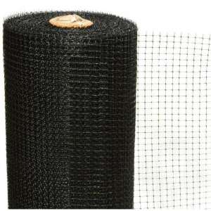 Schwarzes Maulwurfsnetz, 1 Meter breit, 200 Meter lang, 15x15mm Maschenweite, aufgerollt - Gartenbauwerkzeuge