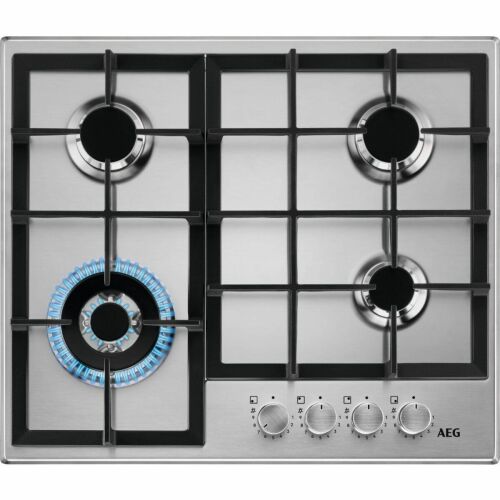 Aeg HGB64420SM Beépíthető gáz főzőlap, 59,4 cm, 4 főzőzóna, StepPower, Szürke 169017860 - AEG