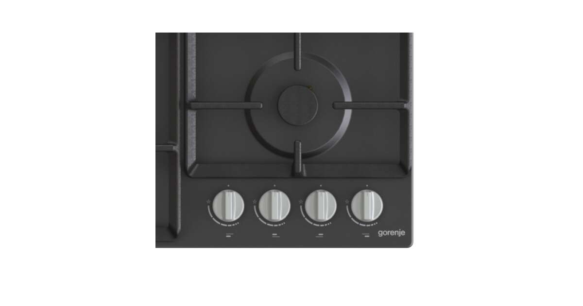 Gorenje G641EXB Beépíthető gáz főzőlap, 60 cm, 4 főzőzóna, Fekete ...
