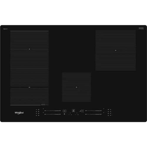 Whirlpool WF S0377 NE/IXL 77 cm built-in induction cooktop with 4 cooking zones, Chefcontrol, FlexiSide