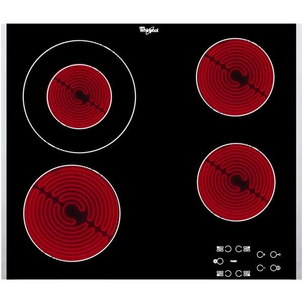 Whirlpool AKT 8130/LX Kerámia főzőlap, 58 cm, 4 főzőzóna, Érintőszenzor