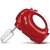 Girmi SB02 hand mixer, red, front view