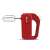 Girmi SB02 hand mixer, red, side view
