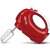 Girmi SB02 hand mixer, red, front view