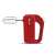 Girmi SB02 hand mixer, red, side view
