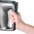 Severin HM3832 hand mixer in use, ergonomic grip