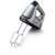 Angled view of Severin HM3832 hand mixer with beaters