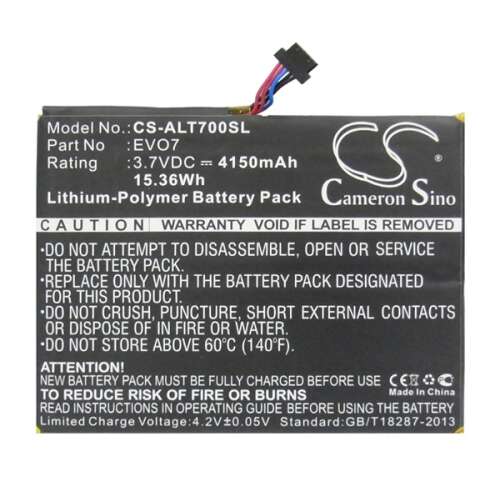 Cameron Sino csereakkumulátor Alcatel One Touch Evo 7-hez, 3.7V 4150mAh