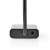 Cablu adaptor Nedis HDMI la VGA, negru, 20 cm, ieșire audio