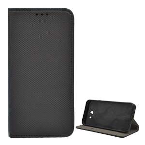 Fekete Samsung Galaxy J4 Plus flip tok álló funkcióval és rombusz mintával - Samsung