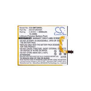 Cameron Sino csereakkumulátor Samsung Galaxy Tab A 7.0 LTE/WIFI-hez, EB-BT280ABA modell, 3.8V 4000mAh - Tablet akkumulátor