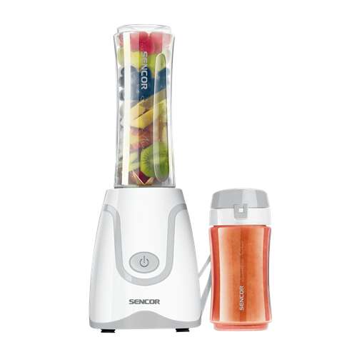 Sencor SBL2210WH Smoothie Maker mit Früchten und Reiseflasche