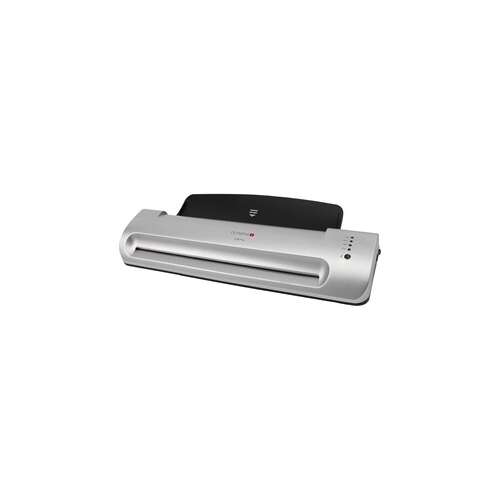 Olympia A396 laminating machine, silver, front view