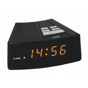 Black digital alarm clock with amber LED display, Home by Somogyi LTC 03 - Alarm Clock