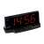 Home by Somogyi LTC02 digital alarm clock with red LED display, black color