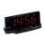 Home by Somogyi LTC02 digital alarm clock with red LED display, black color