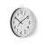Zegar ścienny Nedis o średnicy 30 cm, biały z czarnymi cyframi i wskazówkami