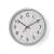 Zegar ścienny Nedis o średnicy 30 cm, biały z czarnymi cyframi i wskazówkami
