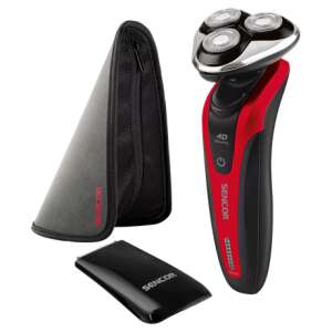 Sencor SMS5013RD electric shaver with travel case and trimmer attachment - Hair styling and Electric razor