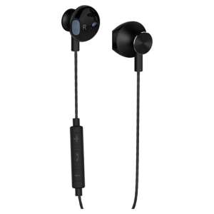 Yenkee YHP 305 BK black wired in-ear headphones with microphone and volume control - Headphone and Bluetooth Speaker