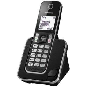 Panasonic KX-TGD310PDB DECT telefon, fekete, vezeték nélküli, hívóazonosítóval, kihangosítóval és bővíthető további készülékekkel - Panasonic