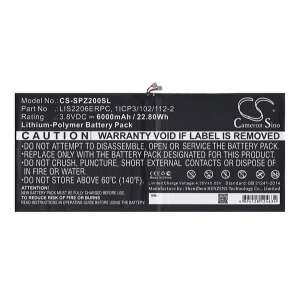 Cameron Sino csere akkumulátor Sony Xperia Tablet Z2-höz, 6000mAh - Tablet alkatrész