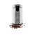 Eta Fragranza coffee grinder, stainless steel, front view with coffee beans