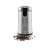 Eta Fragranza coffee grinder, stainless steel, front view with coffee beans