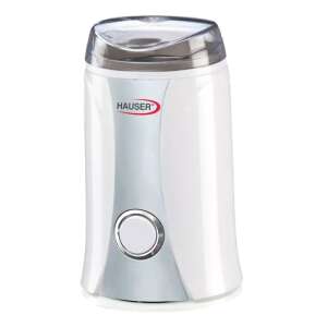 Hauser G732 elektrische Kaffeemühle, weiß und silber, zum Mahlen von Kaffeebohnen, Gewürzen, Nüssen und Samen - Kaffeemühlen und Automatische Kaffeemaschine