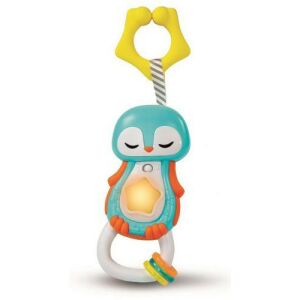 Clementoni Sweet Penguin Musical Teether Rattle Toy - Chewing gum