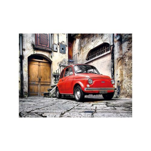 Puzzle finalizat Clementoni Fiat 500 500 piese