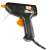 Somogyi SMA 005 mini glue gun, black and orange, with a cord