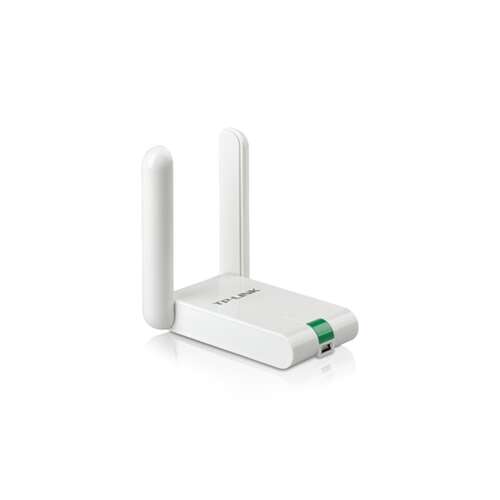 TP-Link TL-WN822N 300Mbps безжичен N USB адаптер, бял, с две антени