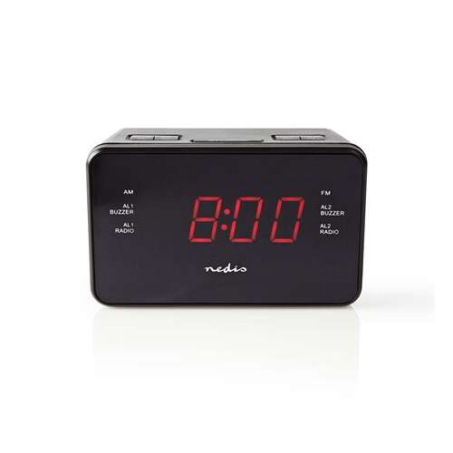 Nedis Digital Radio Alarm Clock CLAR002BK 31905002
