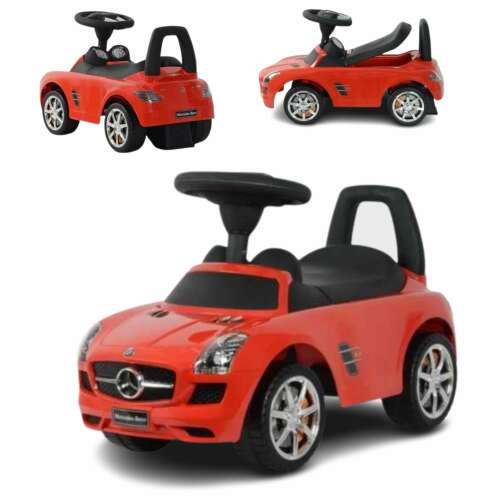 Buddy Toys Mercedes-Benz lábbal hajtós Bébitaxi #piros