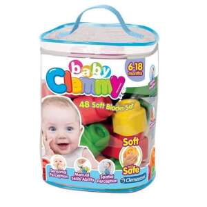 Clemmy Baby puha Építőkockák 48db 31905561 Fejlesztő játék babáknak
