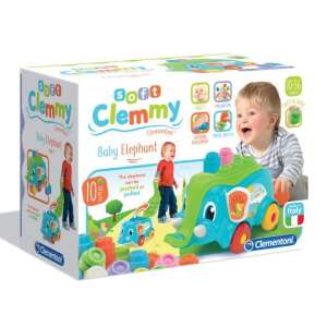 Clemmy Cărucior elefant pentru copii cu cuburi 31906094 Jocuri si jucării educative