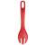 Tefal Ingenio salad tongs, red and black, nylon, heat resistant, dishwasher safe, fork side