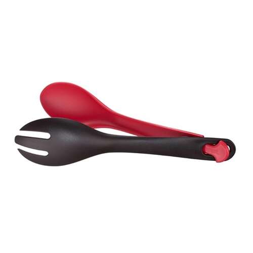 Tefal Ingenio salad tongs, red and black, nylon, heat resistant, dishwasher safe