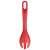 Tefal Ingenio salad tongs, red and black, nylon, heat resistant, dishwasher safe, fork side