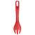 Tefal Ingenio salad tongs, red and black, nylon, heat resistant, dishwasher safe, fork side