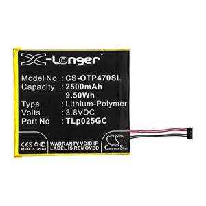 Alcatel Pixi 4 7 akkumulátor csere, 2500mAh Li-Polymer, TLp025GC kompatibilis - Tablet akkumulátor