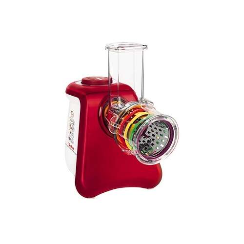 Tefal MB813538 czerwony elektryczny robot kuchenny z wieloma ostrzami do krojenia, tarcia i siekania warzyw